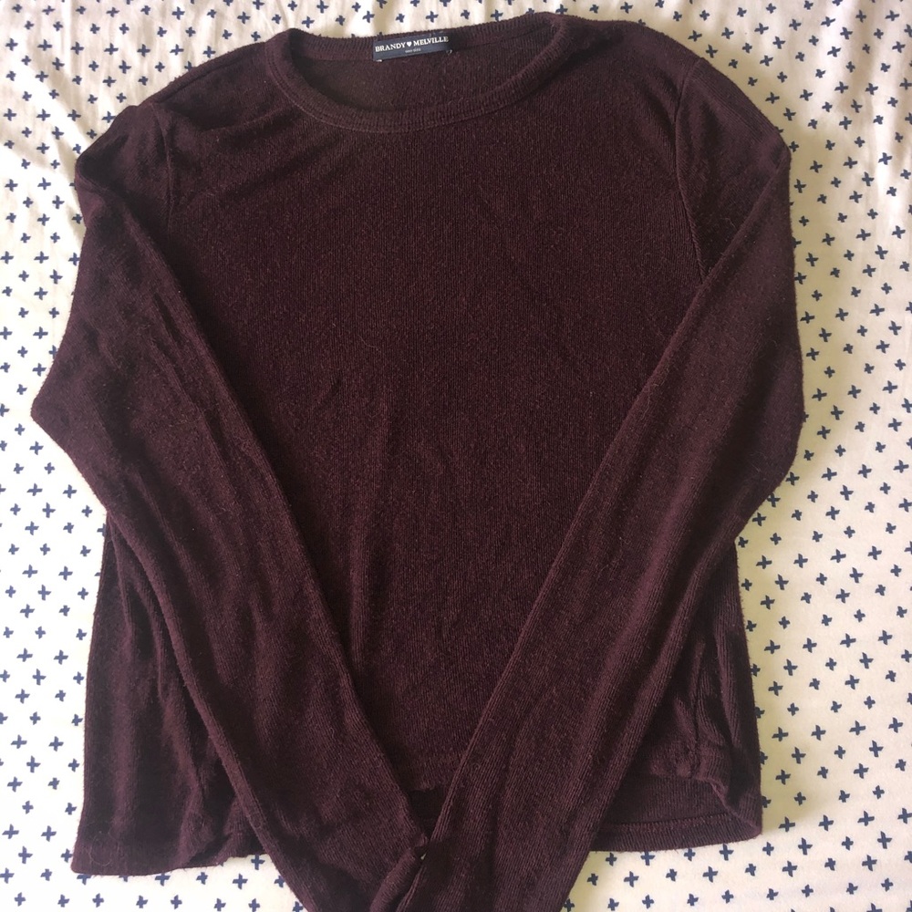 Burgundy sweater